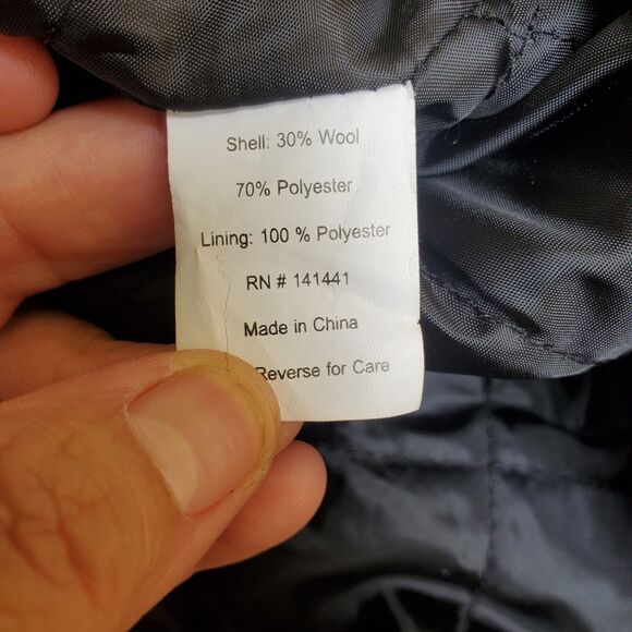 Alpine Swiss Duffy Womens Hooded Parka Fur Trim Wool Coat Toggle Button Jacket S - Picture 13 of 16